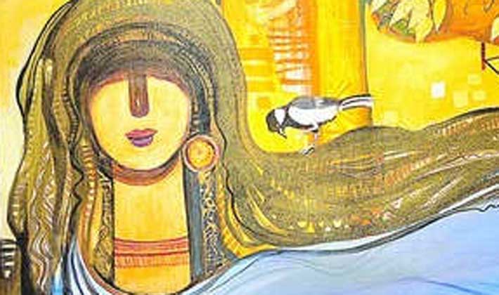 A painting by Swapan Nandy
