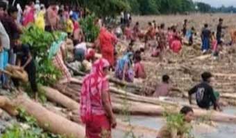 ‘ভারত থেকে’ ভেসে আসছে হাজার হাজার গাছের গুঁড়ি
