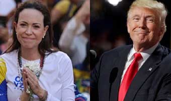 ট্রাম্পকে নোবেল শান্তি পুরস্কার উৎসর্গ করলেন মারিয়া