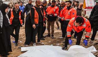 গাজায় ধ্বংসস্তূপে মিলল একই পরিবারের ৩০ জনের লাশ