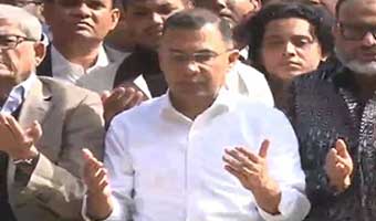 হাদির কবর জিয়ারত করলেন তারেক রহমান