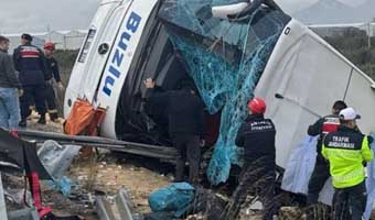 তুরস্কে সড়ক দুর্ঘটনায় নিহত ১৬